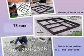 Čelični kalupi za betoniranje dvorišta, Beograd