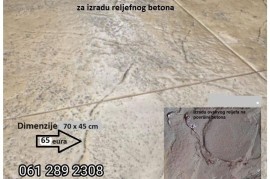 Silikonski kalupi za štampani beton i uređenje dvorišta, Beograd