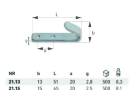 Metalna kuka za zatezanje cerade – jaka i pouzdana , 17 RSD