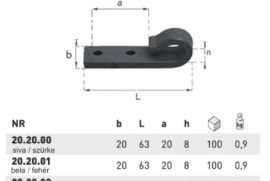 Siva kuka za zatezanje cerade – lagana i čvrsta, 15 RSD