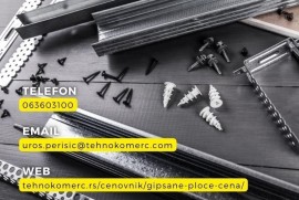 Gips ploče - Gips profili - Suva gradnja, Kruševac