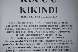 Prodajam kuću, Kikinda